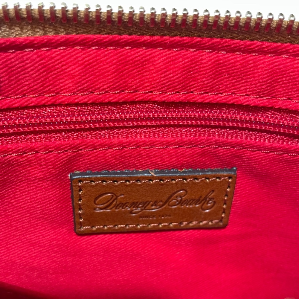 Dooney & Bourke Finley Wristlet Cranberry Pebble Leather NWT - Picture 6 of 7